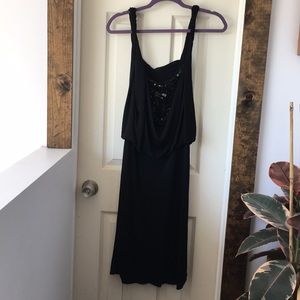 Emporio Armani beaded back dress